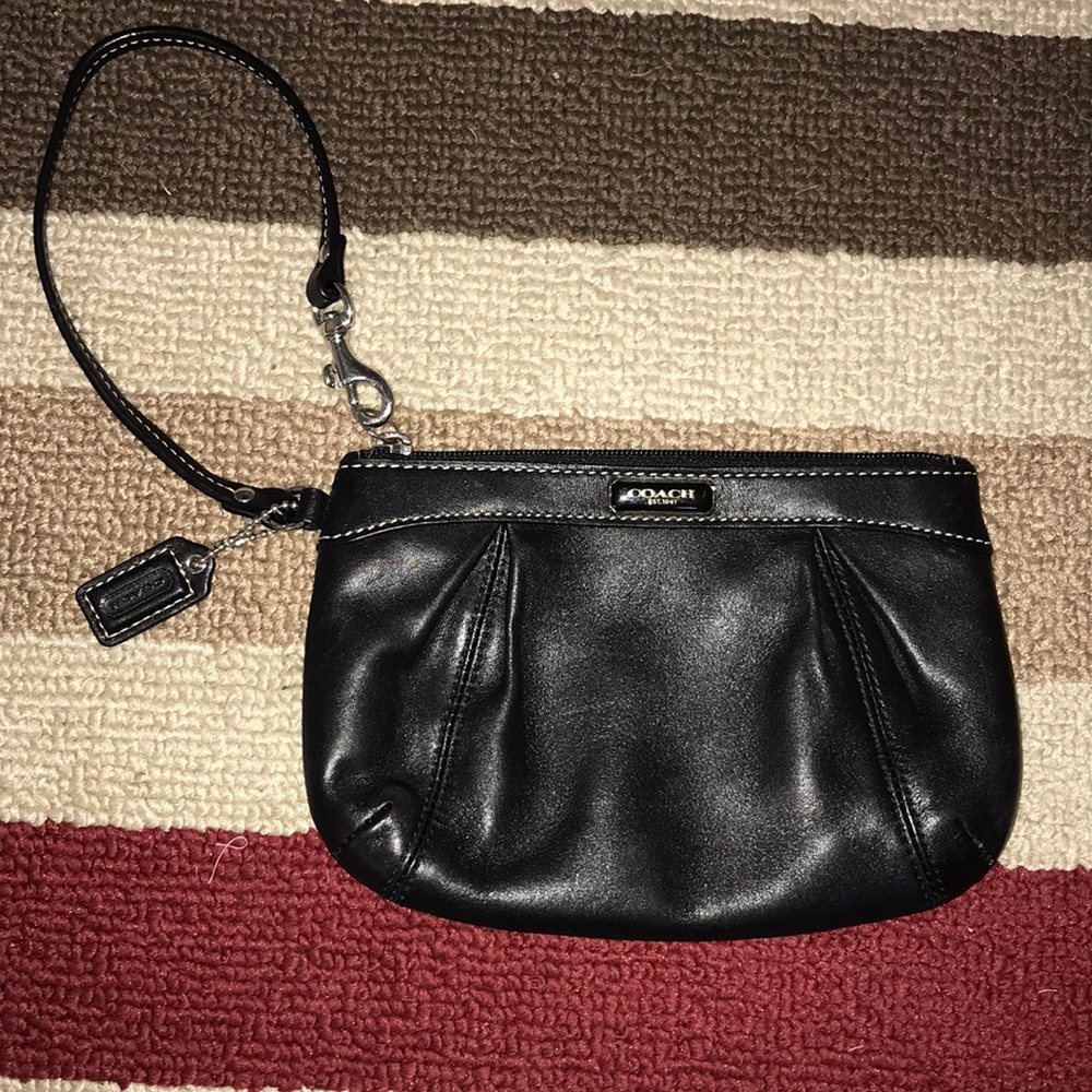 Coach Black Mini Wristlet 😘